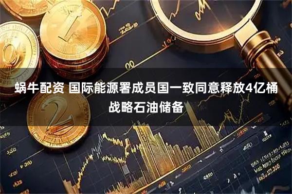 蜗牛配资 国际能源署成员国一致同意释放4亿桶战略石油储备